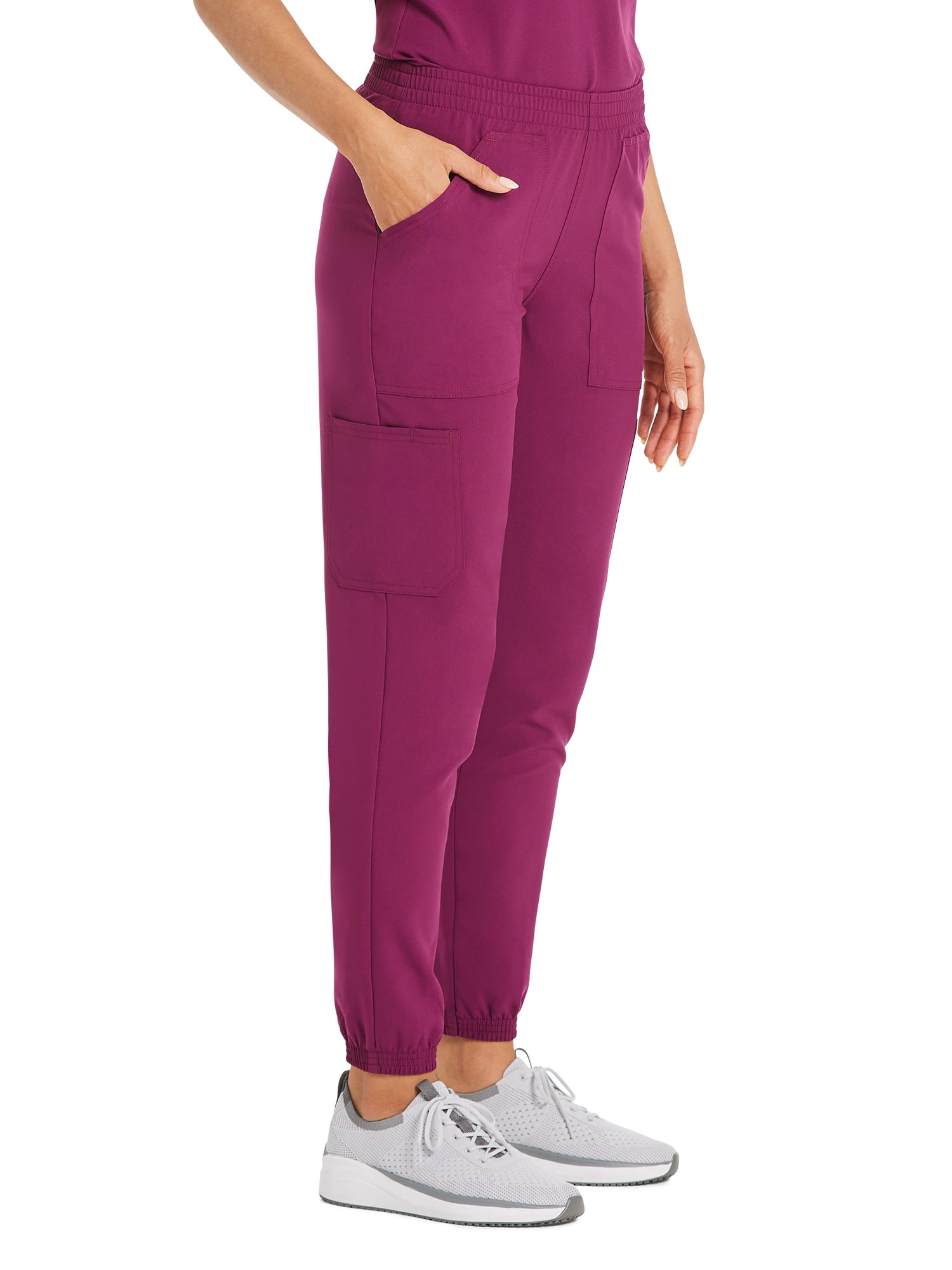 Scrubstar Women's Core Essentials Stretch Pull-On Jogger Cargo Scrub Pants, Sizes XS-3XL