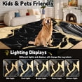 thumbnail image 3 of Bleum Cade 5'x7' Area Rugs for Living Room, Marble Swirl Abstract Rug Ultra Soft Washable Rugs for Bedroom, Anti Slip Durable Carpet Home Decor for Dining Room,Black Gold, 3 of 10
