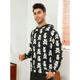 thumbnail image 5 of Men Cartoon Graphic Hooded Sleep Top, 5 of 5
