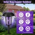 thumbnail image 3 of Solar Insect Killer Outdoor Solar Mosquito Killer Lamp High Efficiency Fly Killer Lamp Mosquito Repellent Lamp Pile Landscape Lighting for Yard Garden, 3 of 5