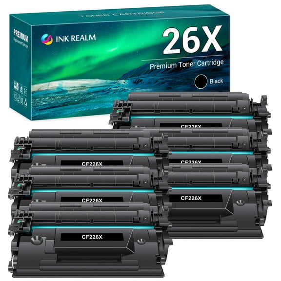Ink realm Compatible Toner Cartridge for HP 26X CF226X 26A CF226A High Yield (Black, 6-Pack)