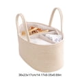 thumbnail image 2 of Bolsa de mamá portátil de viaje cesta de almacenamiento de guardería con cuerda de algodón para Baby Shower, 2 of 5
