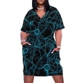 thumbnail image 2 of ¡Vamos a mis nervios! Vestido suelto con bolsillo para mujer vestidos largos vestido de fiesta traje de verano para mujer, 2 of 7