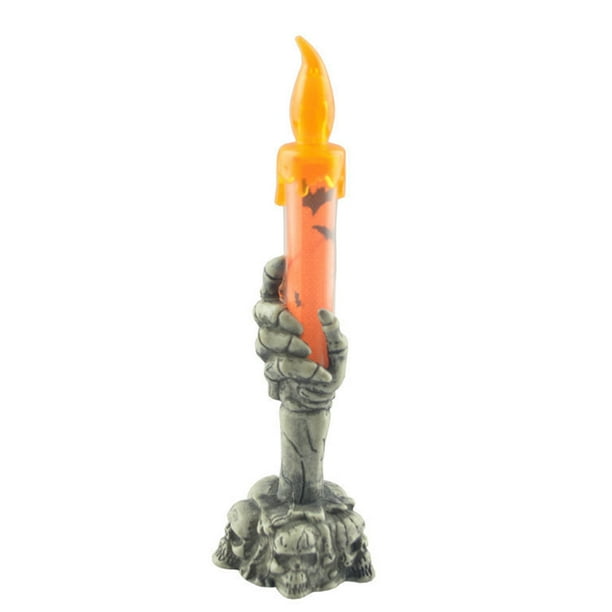 Fantasma de Halloween Mano LED Vela brillante Luz de noche Calavera Luz Fiesta Atmósfera Decoración Accesorios Zhivalor CPB-SSW639-1