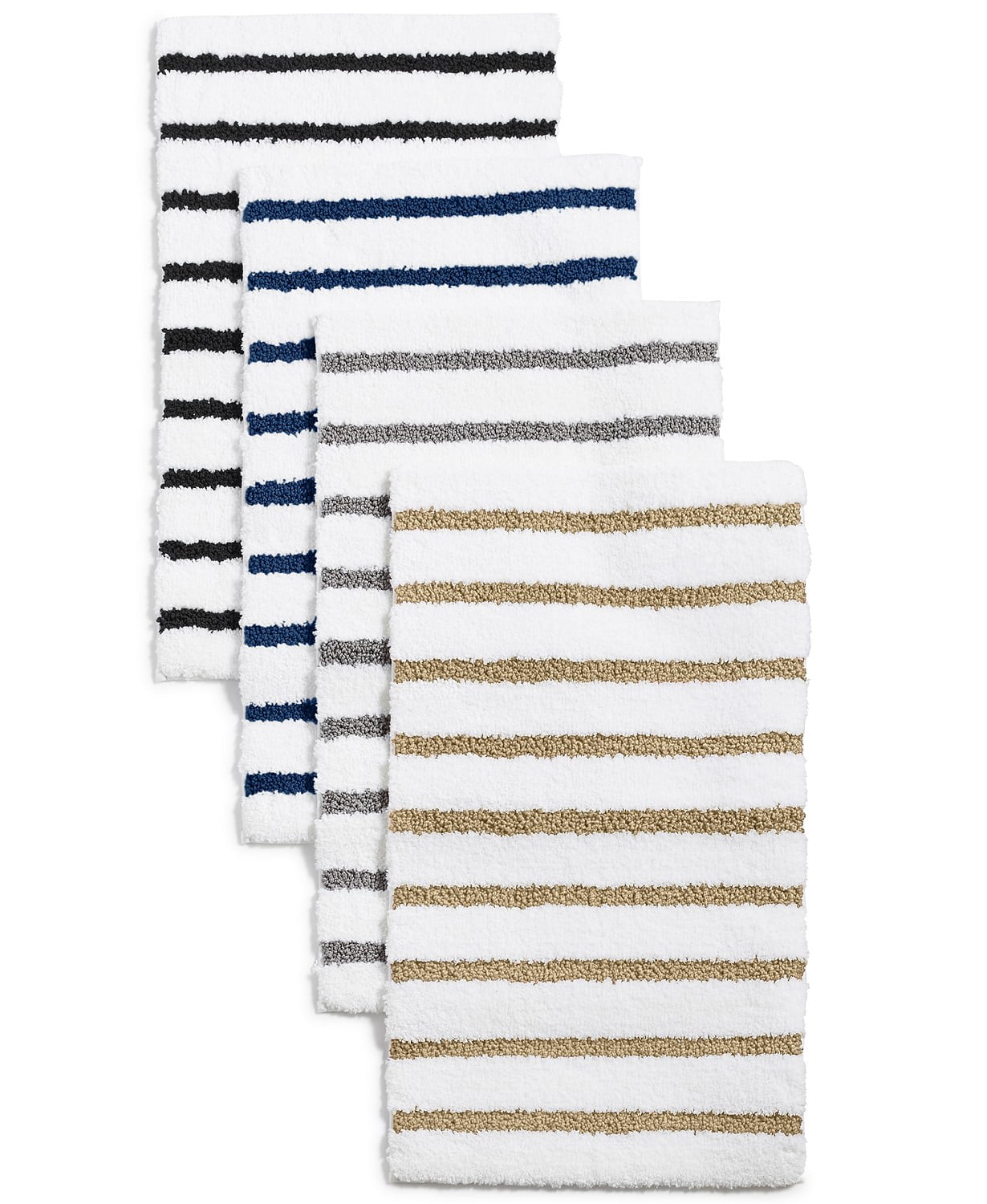 Charter Club Elite Stripe 19.3" x 34" Fashion Bath Rug Indigo - Walmart.com