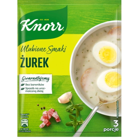 Knorr Zurek Polish Delicious  Soup White Borsch  3x54g
