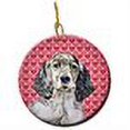thumbnail image 2 of Valentine's Day Dog Portrait Ceramic Ornament, 2 of 2
