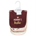 thumbnail image 2 of Hudson Baby Mommys Bestie Baby Girl Machine Washable and Waterproof Cotton Baby Bib, Pink, 2 of 7