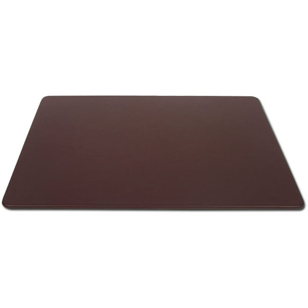 Chocolate Brown Leather 30 x 19 Desk Mat without Rails