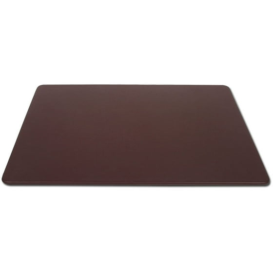 Chocolate Brown Leather 30 X 19 Desk Mat Without Rails