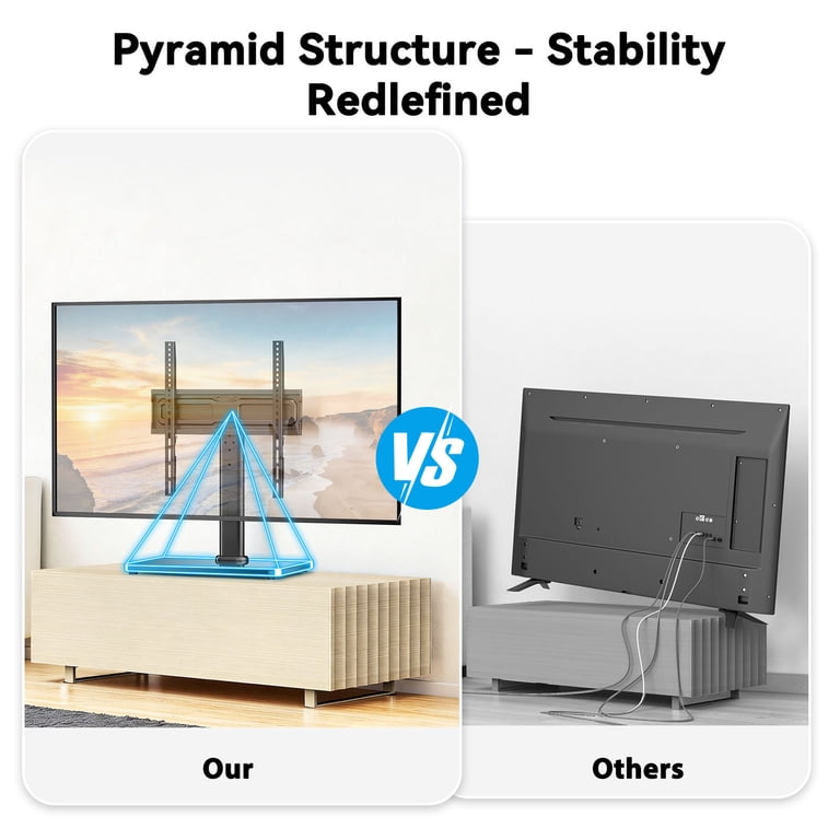 Swivel Tabletop TV Stand for 24-60 Inch Flat Screens photo 8