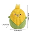 thumbnail image 3 of Vegetable Plush Toy, Squeezing Bubble Corn Stuffed Animal, 1 Pack Cute Soft Farm Plush Doll 7.0 inch, for Kids Toddlers Comfort Cuddling Bedtime Companion Birthday Gift Party Favor Home Desk Decor, 3 of 7