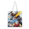 thumbnail image 1 of Avatar: The Last Airbender Bolso de tela con estampado de lienzo para mujer, bolsa de compras reutilizable y estética, con cremallera interior, regalo para mujer,40*45cm., 1 of 6