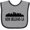 Heather and Black, variant on Inktastic New Orleans Louisiana Skyline Boys or Girls Baby Bib