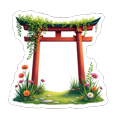 thumbnail image 3 of cartoon Torii Gate Stickers, Waterproof Torii Gate Sticker for Water Bottle Laptop Phone Cases Planner Skateboard Luggage Helmet Party Favor Decor, Ideal for Adults Teens Teacher Rewards, 3 of 9