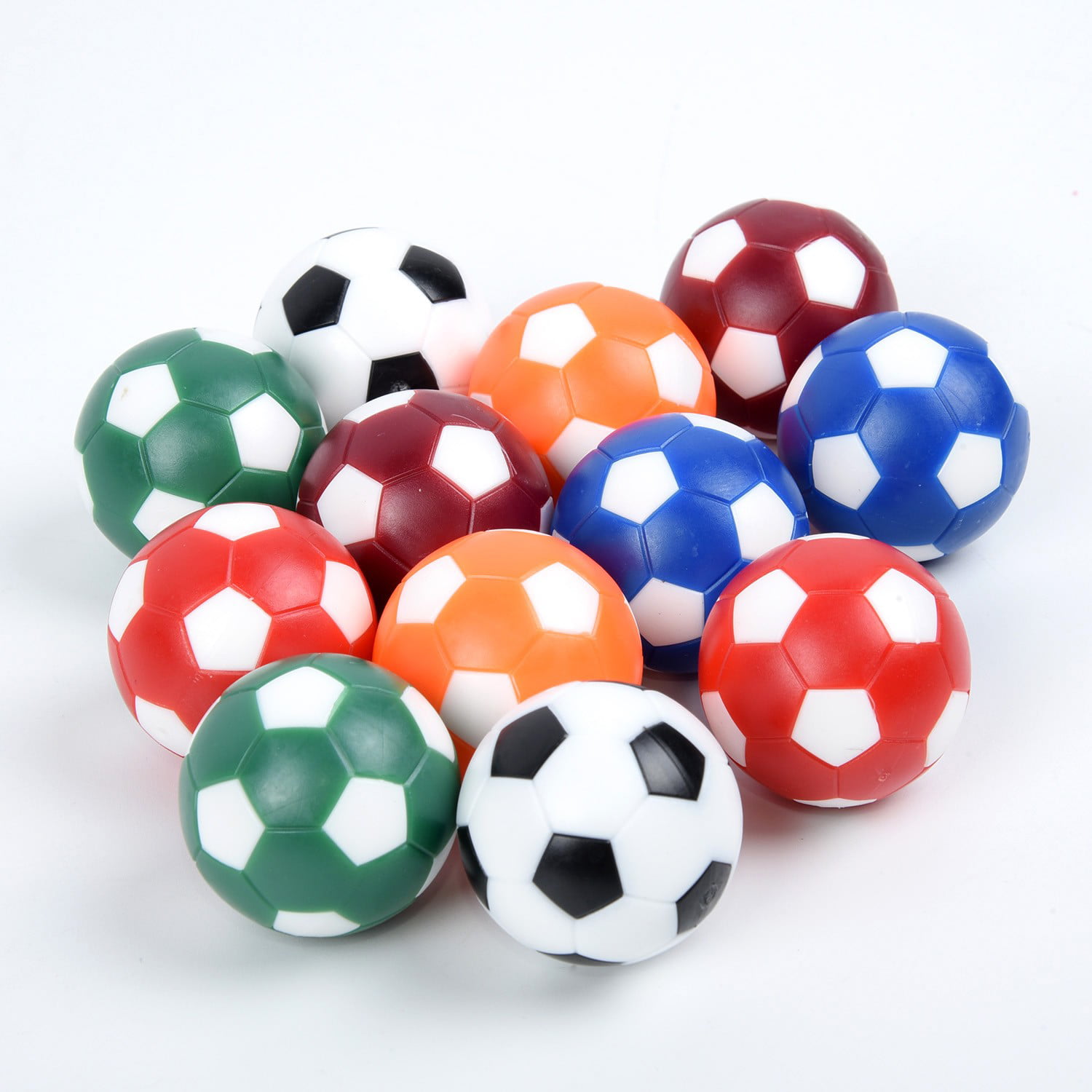 6x Mini Foosball Table Soccer 32mm ABS Indoor Games Kicker Ball Spare Balls New