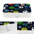 thumbnail image 4 of Football Portable PU Leather Travel Organizer Box with Removable Compartment and Necklace Holder, 4 of 6