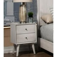thumbnail image 2 of Gray Century Modern Wood 2 Drawer Nightstand, 2 of 3