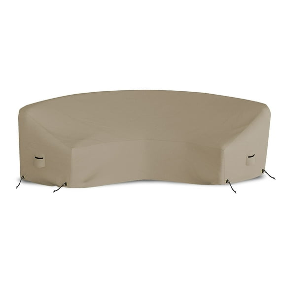 Covers&All Curved Outdoor Couch Cover, 1000D Waterproof, UV-Resistant Patio Furniture Cover