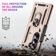 thumbnail image 3 of Dteck for Galaxy Z Fold 6 Case with Screen Protector, Hinge Protection Case with Rotating Ring Magnetic Kickstand, Hybrid Shockproof Rugged Case for Samsung Galaxy Z Fold 6 5G,Gold, 3 of 7