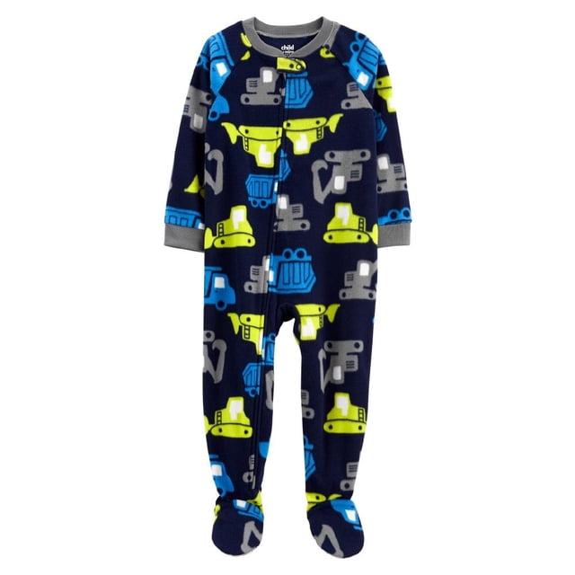 Mameluco Carter´s Child of Mine Niño Talla 4 Estampado Maquinas de Construcción Azul