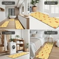 thumbnail image 5 of Red Mushroom Small Yellow Pattern Kitchen Rugs Sets Of 3,Kitchen Runner Rugs Non Skid Washable,Decorative Kitchen Floor Mats for Kitchen,Sink,Laundry,17"x30"+ 17"x47" + 17"x59", 5 of 6
