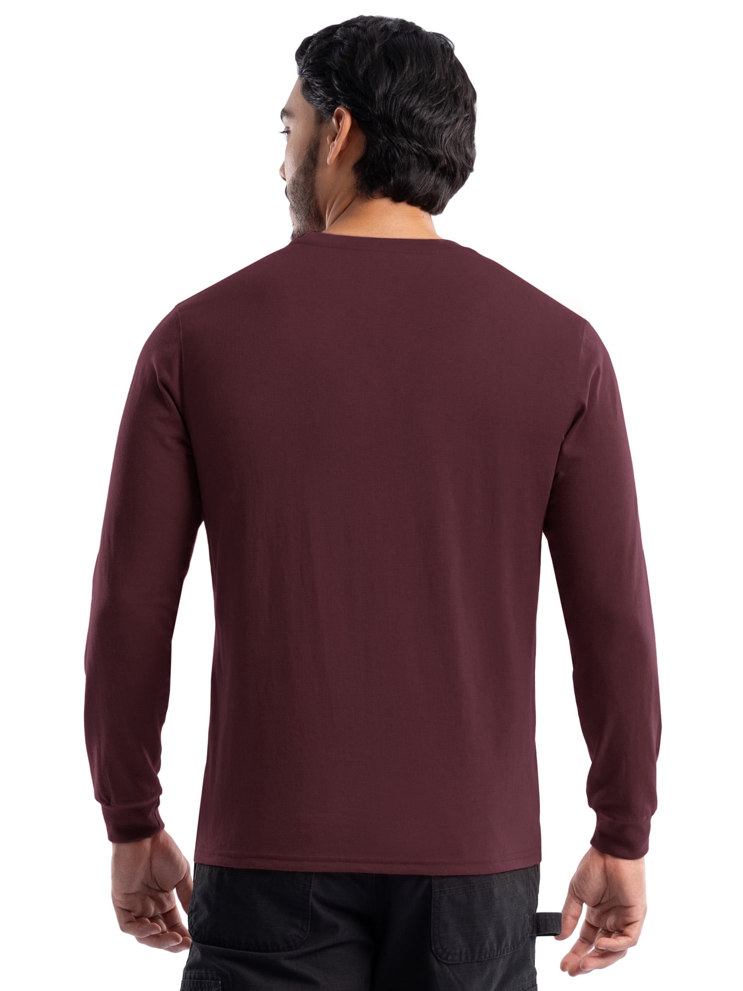 Wrangler Workwear Men's Long Sleeve Heavyweight Pocket T-Shirt, Size S-3XL (Men's and Big Men's)