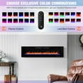 thumbnail image 5 of S&W 72 inch Electric Fireplace,Recessed Wall Mounted Fireplace Insert,Ultra-Thin Linear Fireplace, 5 of 9