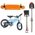 thumbnail image 3 of Ganchos de garaje resistentes, 4 piezas, ganchos de almacenamiento, montaje en pared para colgar bicicletas, escaleras y artículos voluminosos, 3 of 4