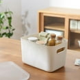 thumbnail image 4 of Bangcool Bac de Rangement de Bureau en Plastique Simple Panier Organisateur Contenant de Rangement avec Couvercle, 4 of 10