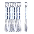 thumbnail image 1 of Juego de 10 tzitzits tradicionales judíos, adornos colgantes, decoración multifuncional para el hogar. Azul Blanco, 1 of 9