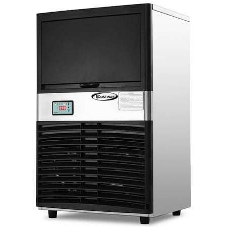 Bunn Commercial Iced Tea Maker - Costway Commercial Ice Maker Automatic Stainless Steel 100lbs/24h Freestanding Portable