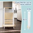 thumbnail image 3 of HARPPA Foldable Kitchen Step Stool for kids, Adjustable Height Toddler Standing Tower, White, 3 of 6
