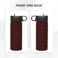 thumbnail image 3 of Daiia Red Skulls 4 Printed 18oz Sports Insulated Kettle With Straw Water Bottle For Running Hiking Cycling Climbing Mens Woman'S Sports Water Bottle, 3 of 8