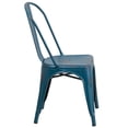 thumbnail image 2 of Bowery Hill Metal Dining Chair in Distressed Kelly Blue, 2 of 4
