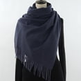 thumbnail image 6 of LEKODE Long Scarves for Women Thick Shawl Pashmina Shawls Bufandas Para Mujer Scarf Womens Ladies Scarf Women Scarf Navy One Size, 6 of 6