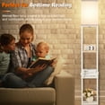 thumbnail image 7 of Vesteel Floor Lamp with Shelves, Standing Lamp with 3 Color Adjustable LED Bulb for Living Room, Modern Square Lamp for Bedroom Office Kid Room, 7 of 7