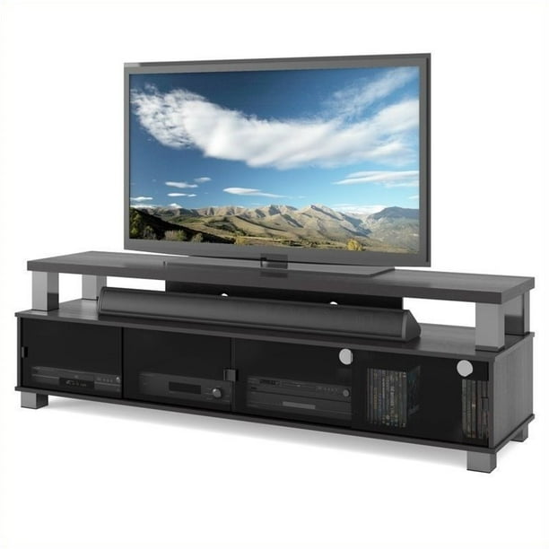 Bowery Hill 75" TV Stand in Ravenwood Black