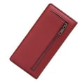 thumbnail image 6 of Abbraccia Womens Wallet Clutch Wallet Handbag Change Pouch with Zipper Pocket PU Leather Durable Trendy Business Billfold Cards Holder Red, 6 of 10