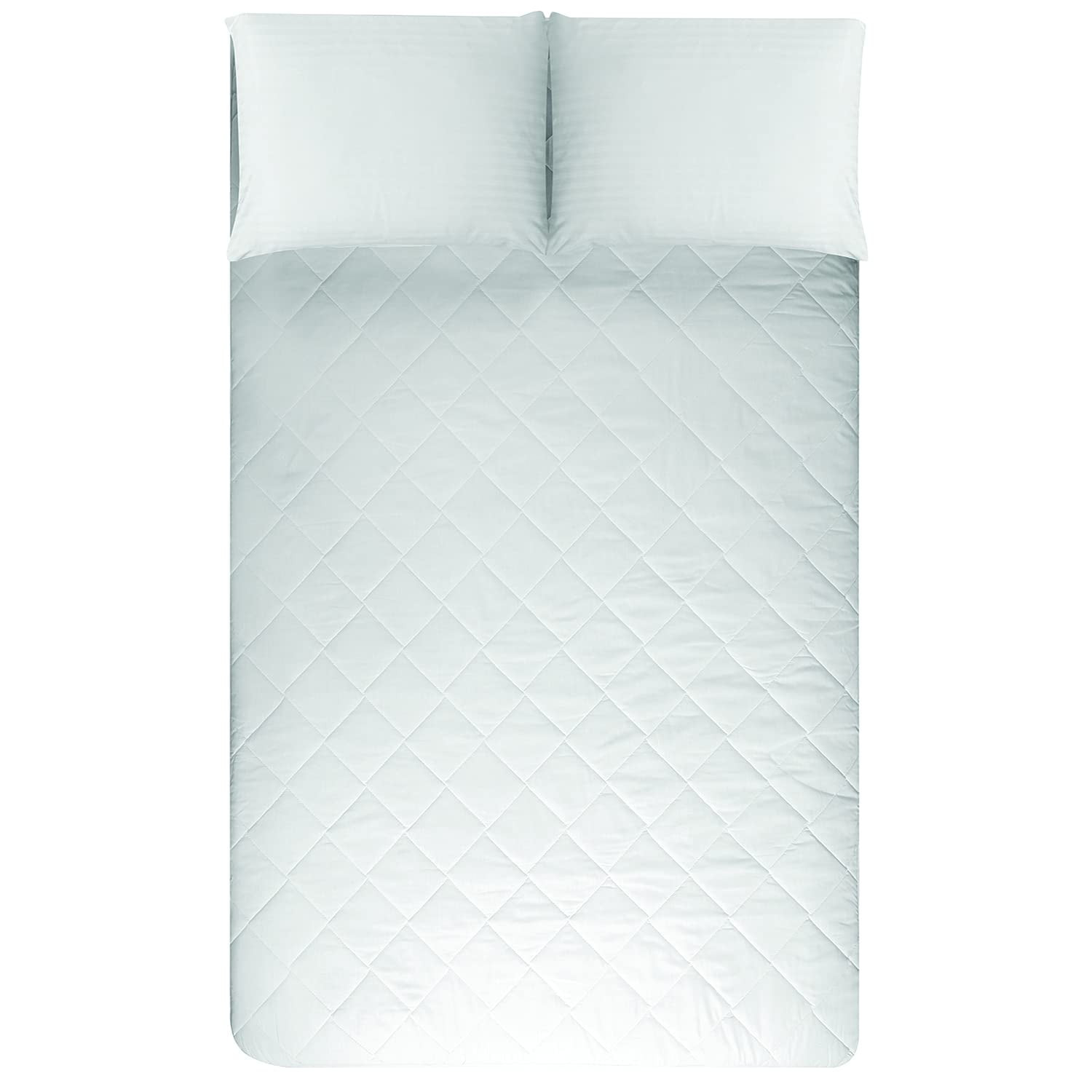 Canadian Linen Luxury Fitted Mattress Topper, Hypoallergenic Mattress Cover, Breathable Mattress