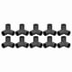 thumbnail image 1 of 10 Pack 3-Way PVC Pipe Fittings Tee and Elbow Connectors for 25mm Inner Diameter Black Plumbing Components, 1 of 5