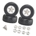 thumbnail image 3 of figatia 4 Pieces 1/8 1/10 RC Car Tires Replacement High Performance DIY Upgrade RC Spare white, 3 of 8