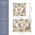 thumbnail image 2 of Yayeee Toggle Light Switch Wall Plate 3-Gang 6.37"x4.48" Decorative Outlet Cover, Beige Watercolor Seashells, 2 of 7