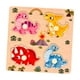 thumbnail image 5 of Puzzle de Madera Rompecabezas Didáctico Tablero de Formas Juego Educativo para Desarrollo Cognitivo Adecuado para Niños Pequeños Enseñanza en Casa Act Dinosaurio, 5 of 9