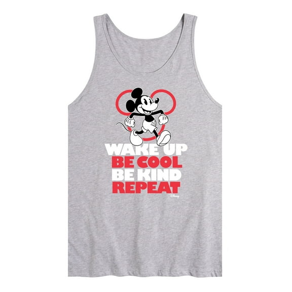 Disney - Mickey Mouse - Wake Up, Be Cool, Be Kind, Repeat - Men's Jersey Tank Top