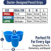 The Pencil Grip Writing CLAW Grip Writing Claw Pencil Grip, Small Size, Assorted Colors, 6-Pack, Improves Handwriting Comfort & Control