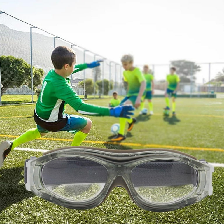 Professional Sports Goggles Children Outdoor Sports Wearable Soccer  Basketball Glasses Training Aid Adjustable Elastic Strap AntiFog - Gray
