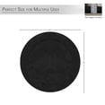 thumbnail image 4 of HOME WEAVERS Waterford Collection Cotton Round Bath Rug, 22" Round, Black, 4 of 9