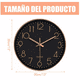 thumbnail image 2 of Reloj de pared Moderno BLOOSOM cuarzo silencioso Dormitorio y Salón oro/negro, 2 of 4