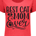 thumbnail image 4 of Inktastic Mothers Day Best Cat Mom Ever Women's Plus Size T-Shirt, 4 of 5